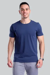 Camiseta Algodão Egípcio Azul Marinho | Traje Urbano - imagem 1