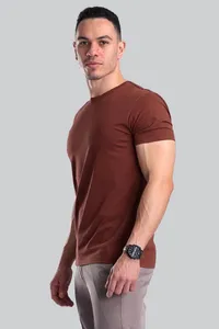 Camiseta Algodão Egípcio Marrom | Traje Urbano - imagem 3