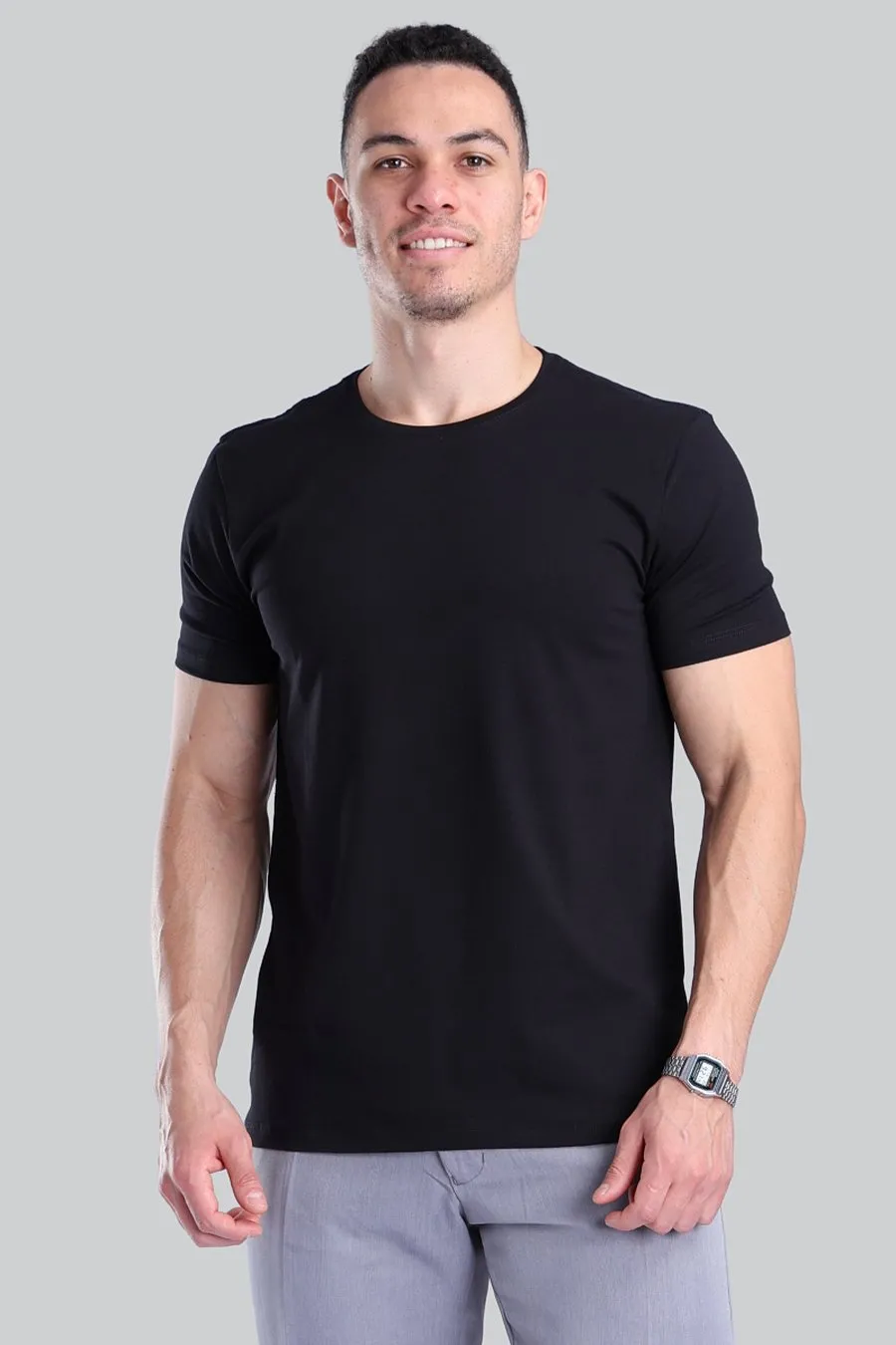 Camiseta Algodão Egípcio Preta