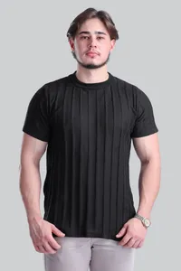 Camiseta Siena Texturizada Preta | Traje Urbano - imagem 2