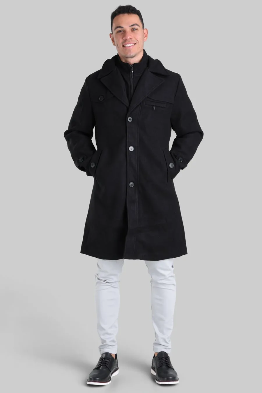 Sobretudo Montblanc Preto | Traje Urbano