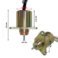 Solenoide De Parada 12v Motor Yanmar - 119653-77950 - imagem 2