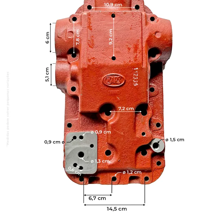 2802511 / Tampa Do Hidráulico Aplicável Trator Massey Ferguson