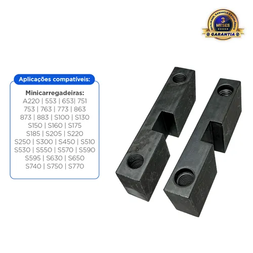 Kit Batente Do Solenoide De Freio Lado Esquerdo e Direito Aplicável Bobcat Minicarregadeira - 6719057