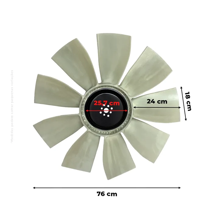 87313617 | Hélice Ventilador Radiador Aplicável Colheitadeiras Case