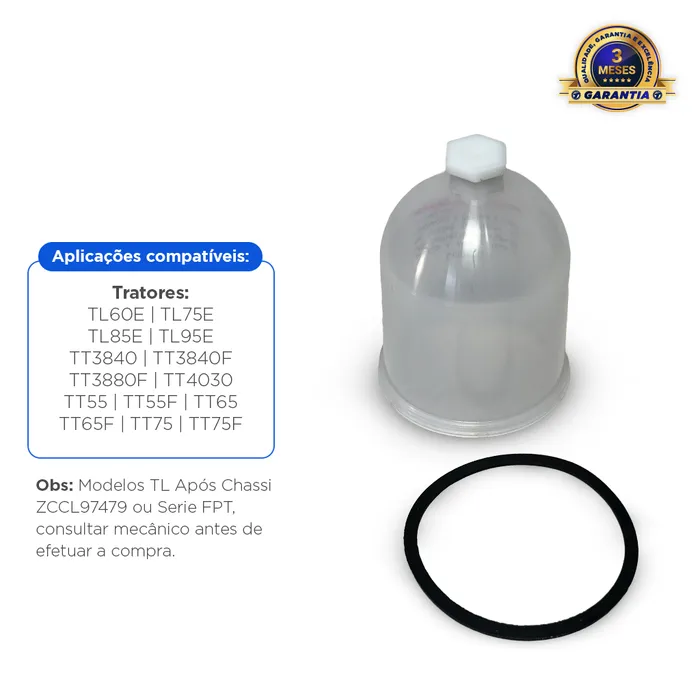 91745473 | Copo Filtro Separador Água Aplicável New Holland