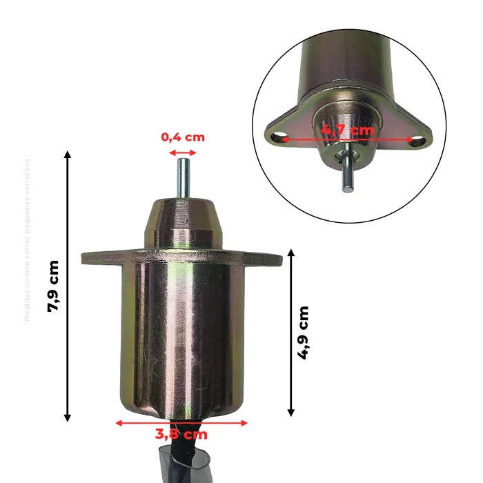 119233-77931 | Solenoide de Parada 12V Aplicável Yanmar