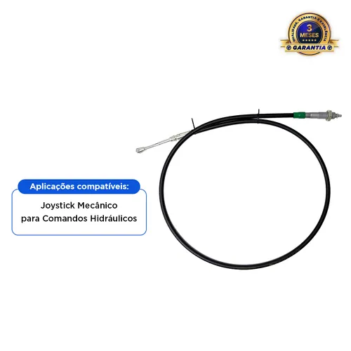 Cabo Do Comandoo Hidráulico Mecânico 1,5mt Joystick Trator