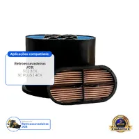 32925682 / Kit Filtro De Ar Interno Externo Aplicável Retro JCB - imagem 2