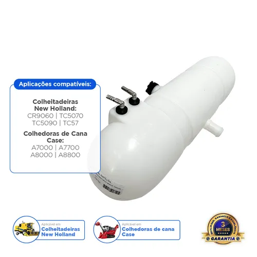 Reservatório De Água Com Furo Para Sensor Aplicável Trator New Holland - 47533792