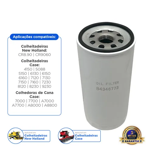 Filtro Óleo Hidráulico Motor Aplicável New Holland - 48028753