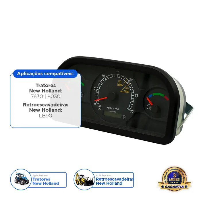 51472660 / Painel Instrumentos Aplicável Trator New Holland