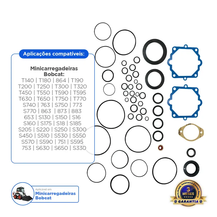 6671516 / Kit Reparo Bomba Hidrostática Aplicável Bobcat - 6671516