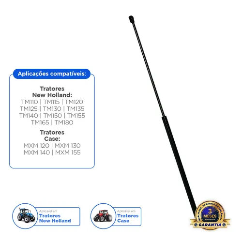 Par De Amortecedor Do Capô Aplicável Trator New Holland - 82019392