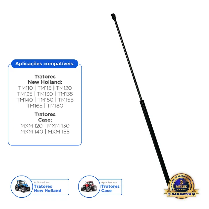 82019392 / Amortecedor Do Capô Aplicável Trator Case / New Holland