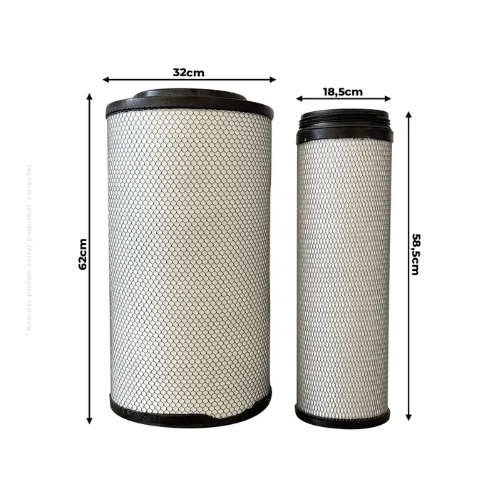 84305930 / Kit Filtro Ar Motor Aplicável New Holland