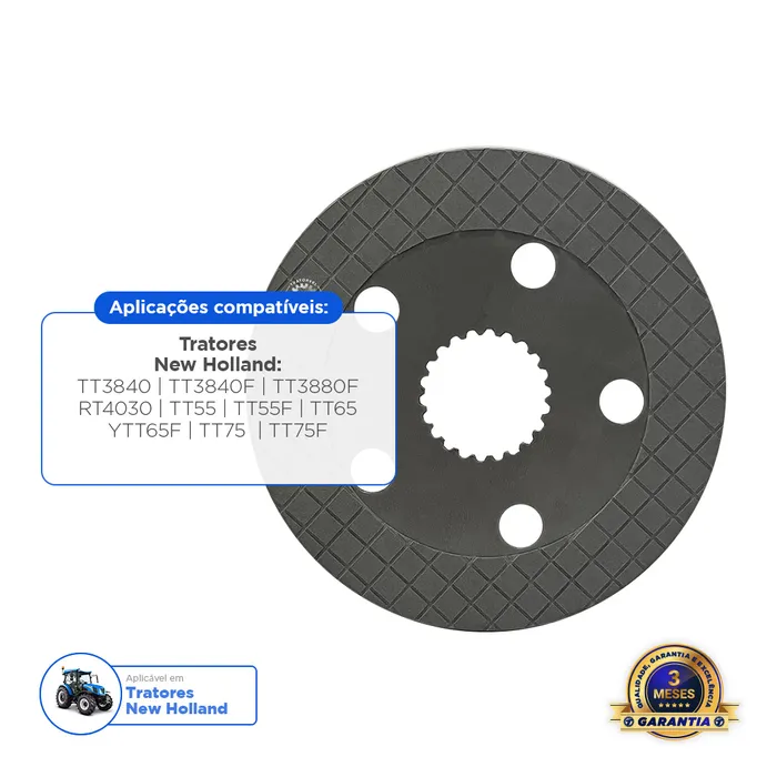 47612876 / Disco De Freio Trator New Holland
