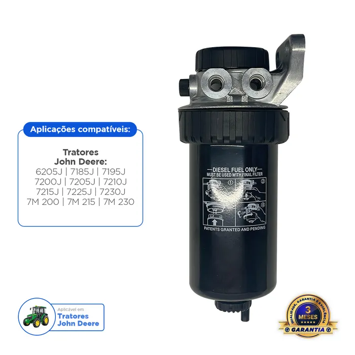 Filtro de Combustível Aplicável Tratores John Deere - RE525802