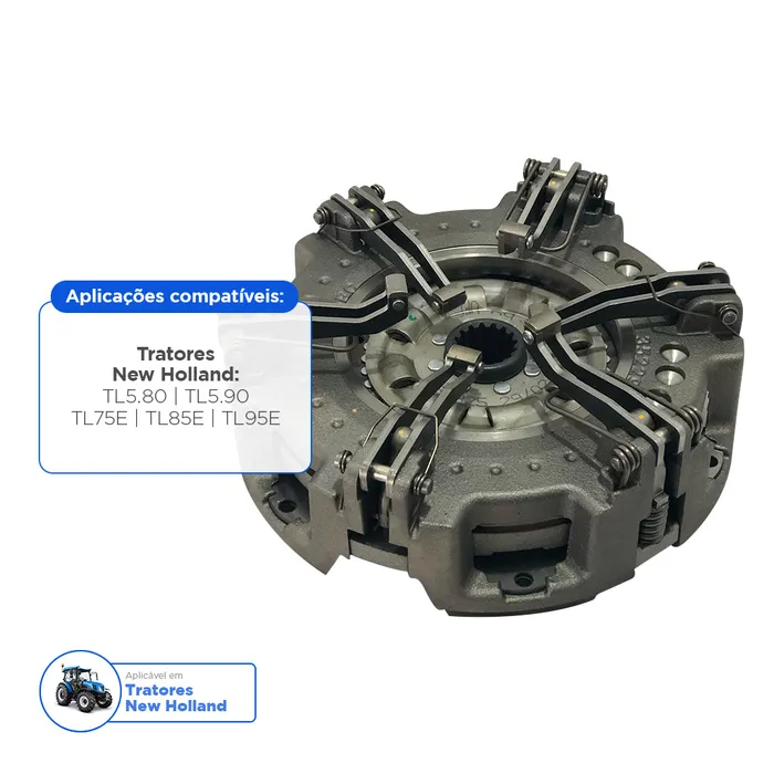 47452326 / Platô Embreagem Dupla Aplicável Tratores New Holland