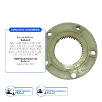 6670757 / Flange Acoplamento Dentes Aplicável Escavadeiras Bobcat - imagem 3