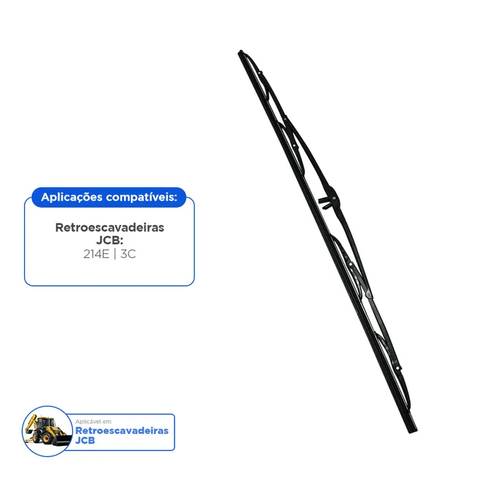 714/07700 / Palheta Limpador Traseiro Retroescavadeira JCB