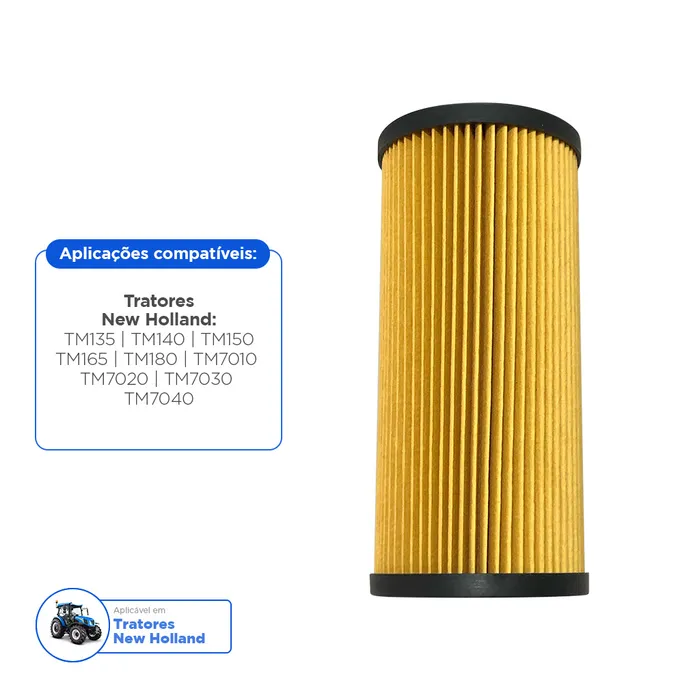 73401383 / Filtro Hidráulico Óleo Aplicável New Holland