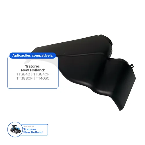 Painel Plástico Lateral Le Aplicável Tratores New Holland - 87390959