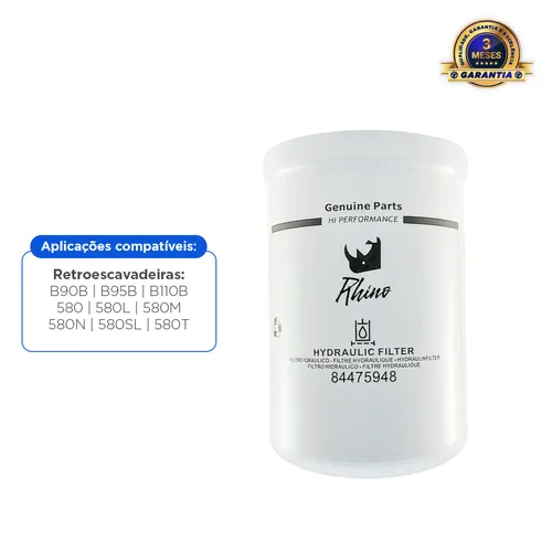 Filtro Óleo Transmissão Aplicável Retroescavadeira Case - 254686A2