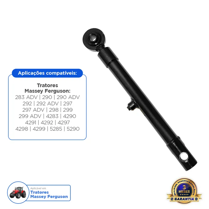 3410007 / Cilindro Direção Esquerdo Aplicável Trator Massey Ferguson