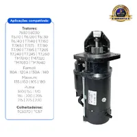 47715263 / Motor De Partida 12v Aplicável New Holland e Case - imagem 2