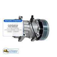 48058423 / Compressor do Ar Condicionado Aplicável New Holland - imagem 2