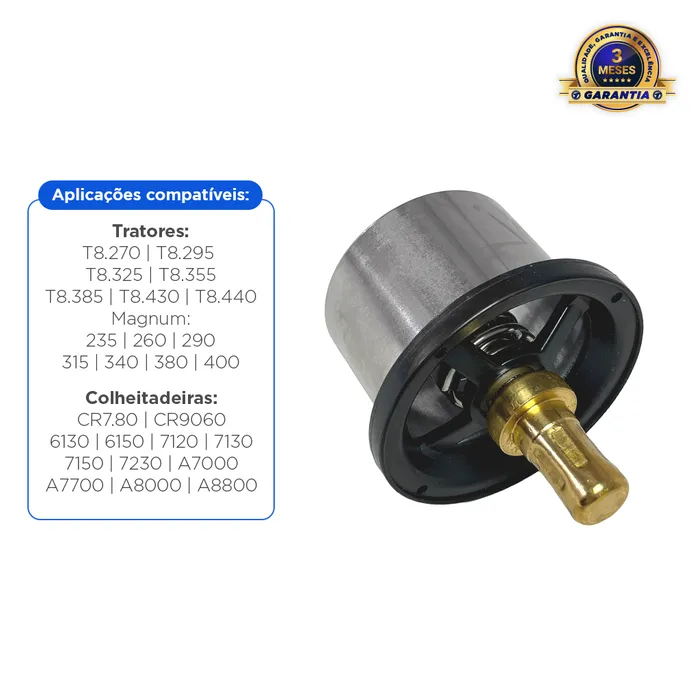 504096443 / Válvula Termostática Radiador Aplicável New Holland/Case