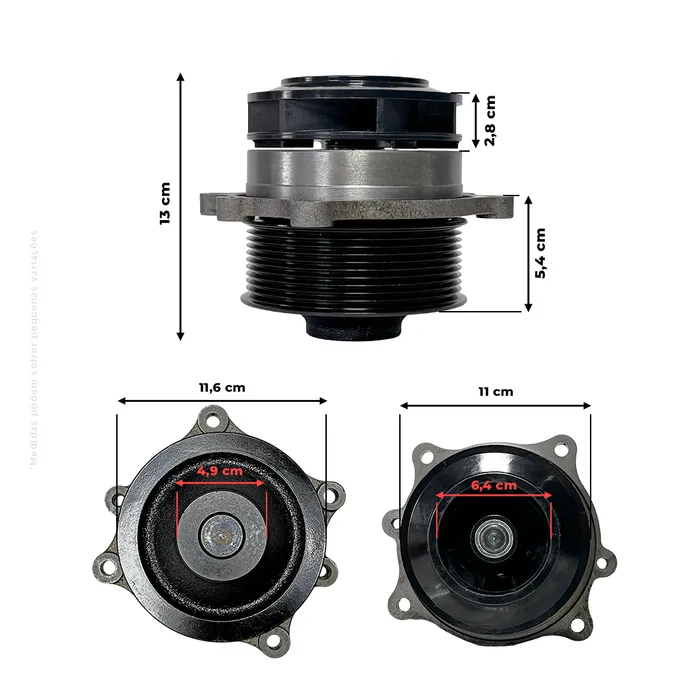 5801931331 / Bomba D'água Aplicável Colheitadeira New Holland Cr9060