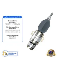 6008159260 / Válvula De Solenoide De Parada 24v Aplicável Komatsu - imagem 2