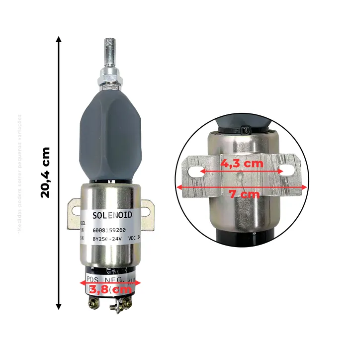 6008159260 / Válvula De Solenoide De Parada 24v Aplicável Komatsu
