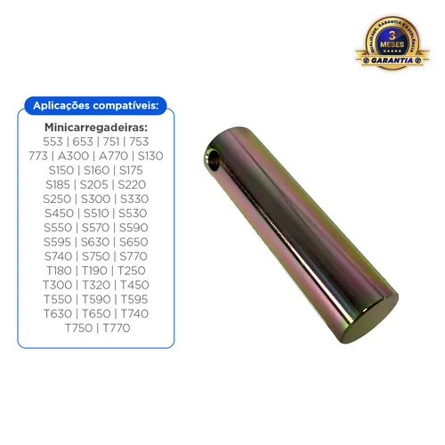 Pino De Articulação Do Cilindro Aplicável Minicarregadeira Bobcat - 6577954
