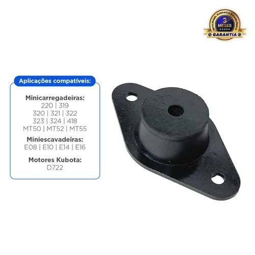 Coxim Do Motor Kubota D722 Aplicável Bobcat - 6653764