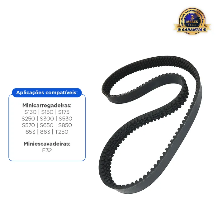 Correia De Tração Aplicável Minicarregadeiras S530 S175  Bobcat - 6662855