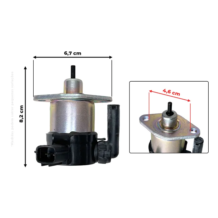 6680749 / Solenoide Corte Motor Combustível Aplicável Bobcat 