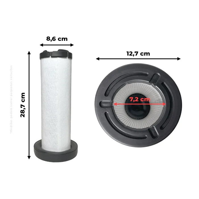 6698058 / Filtro De Ar Secundário Motor Kubota Aplicável Bobcat