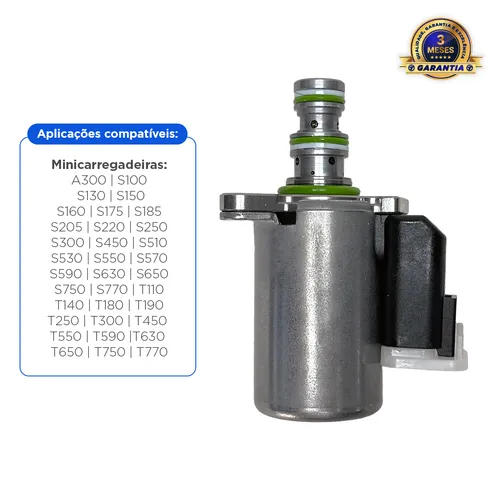 Válvula De Solenoide Proporcional Aplicável Minicarregadeira Bobcat - 6698434