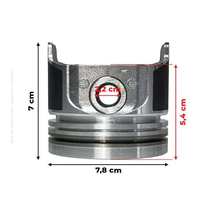 6698613 / Pistão Do Motor Kubota Aplicável Máquinas Bobcat 