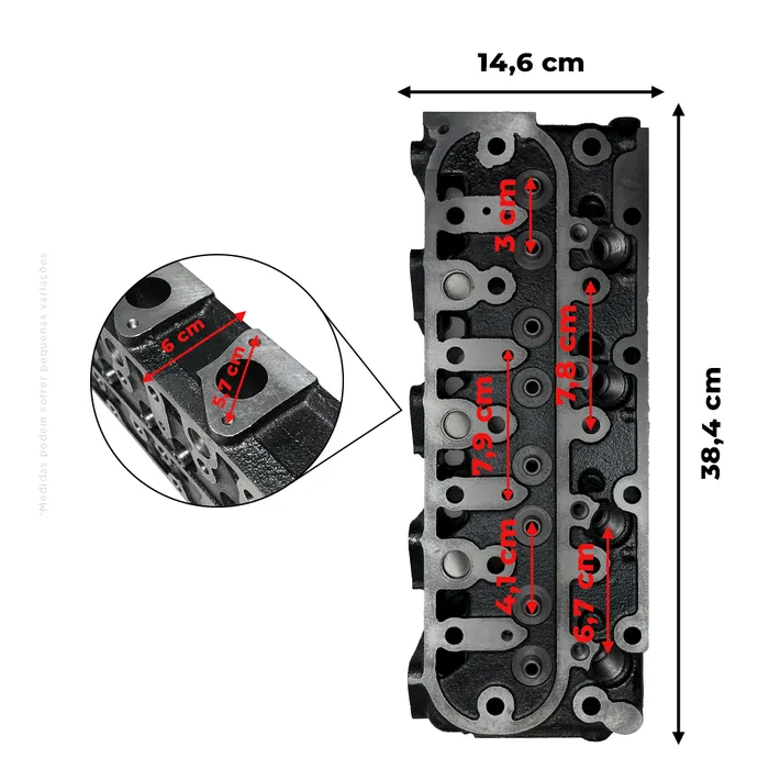 6698621 / Cabeçote Do Motor Aplicável Máquinas Bobcat