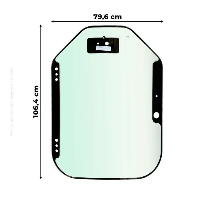 7120401 / Vidro Porta Para-brisa Aplicável Minicarregadeiras Bobcat