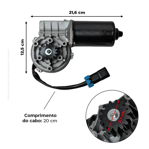 Motor Elétrico de Ajuste do Contrabatedor Aplicável Colheitadeiras Case - 84350623
