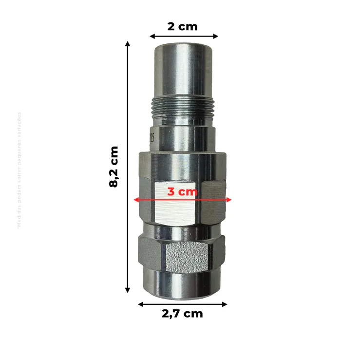84435503 / Engate Rápido Macho Aplicável Colheitadeira New Holland