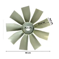 84457703 / Hélice Do Radiador Motor Aplicável Colheitadeira Case - imagem 3