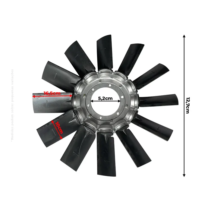 87383688 / Hélice do Ventilador Aplicável Case New Holland