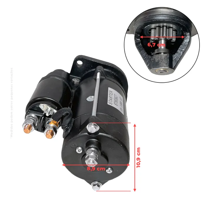 87583927 / Motor De Partida 12v Aplicável Trator New Holland / Case