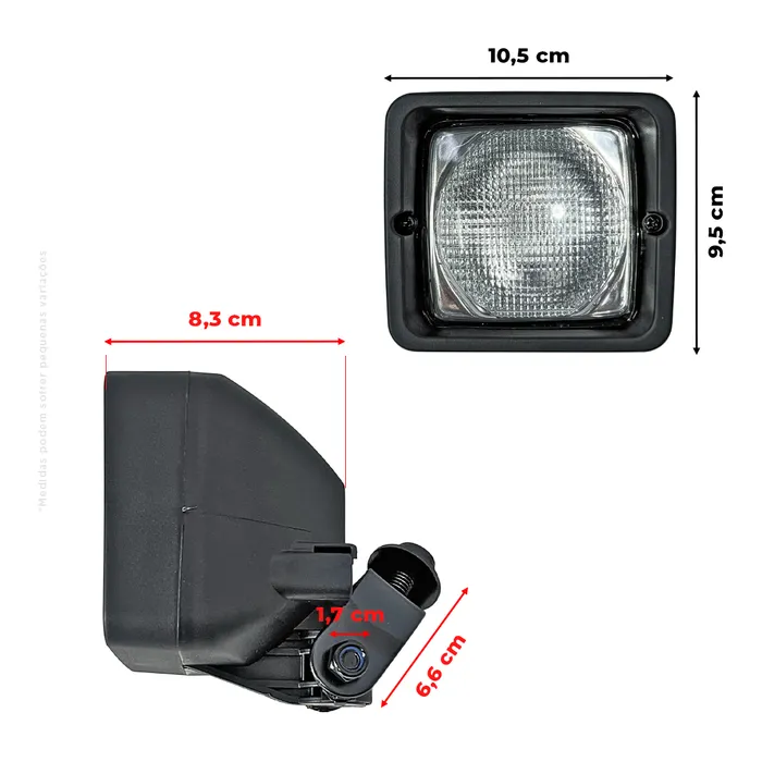 Farol Auxiliar Aplicável Retroescavadeiras Case e New Holland - 87584890